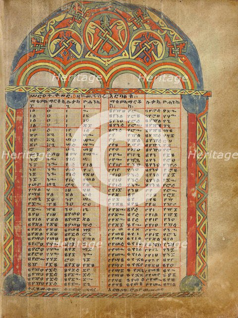 Canon Table Page; Gospel Book, about 1504-1505. Creator: Unknown.