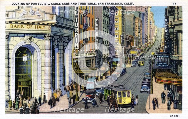 Powell Street, San Francisco, California, USA, 1932. Artist: Unknown