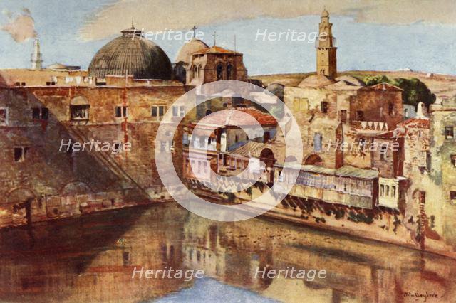 'Jerusalem.- The Pool of Hezekiah', 1902. Creator: John Fulleylove.