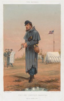 États-Unis d'Amerique - Infanterie de ligne, 1865. Creator: Draner.