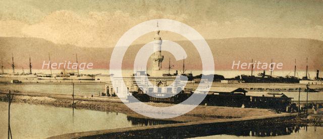 'Canal of Suez - The Station of Terreplain', c1918-c1939. Creator: Unknown.