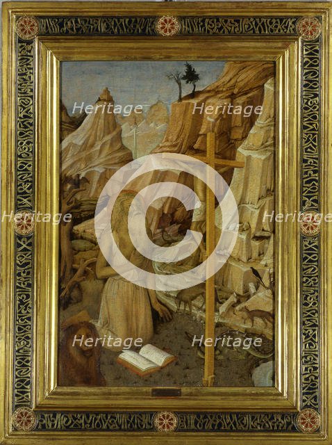 The Penitent Saint Jerome in the desert, 1450. Creator: Bellini, Jacopo (c. 1400-c. 1470).
