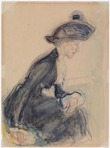 Mrs Anni Lagerborg, 1912. Creator: Magnus Enckell.