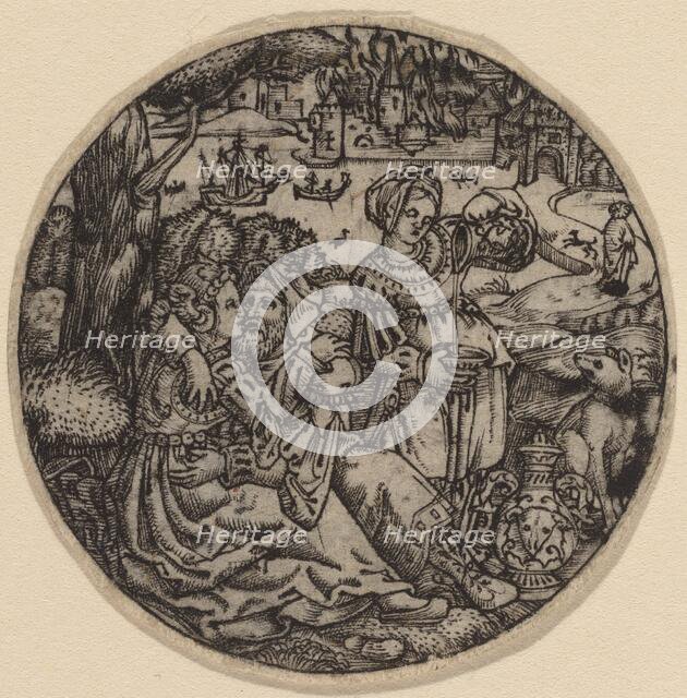 Lot and His Daughters. Creator: Master S.