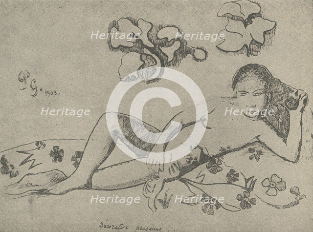 'Decorative Figure', 1936. Creator: Paul Gauguin.