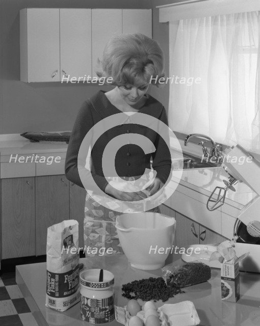 Kitchen scene, Warwick, Warwickshire, 1966. Artist: Michael Walters