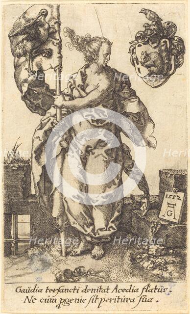 Diligence, 1552. Creator: Heinrich Aldegrever.