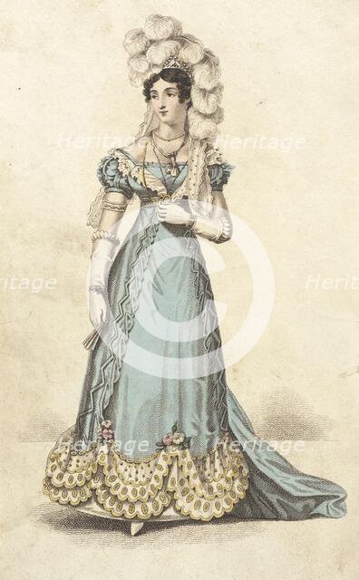 Fashion Plate (Court Dress), 1824. Creator: Unknown.