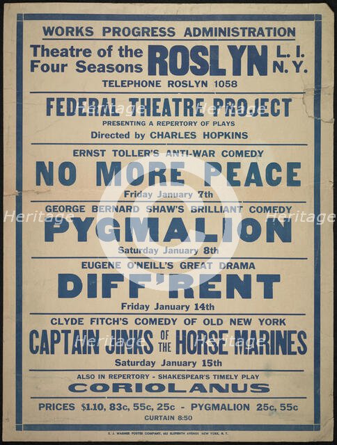 No More Peace, Roslyn, NY, [1930s]. Creator: Unknown.