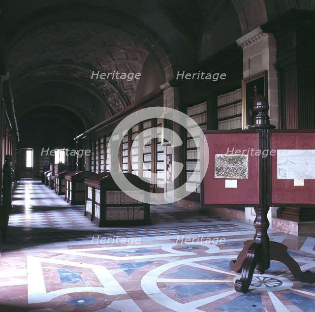 Interior of the Archivo General de Indias (General Archive of the Indies).