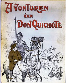 Title page of the book 'El ingenioso hidalgo Don Quijote de la Mancha' (The Ingenious nobleman Do…