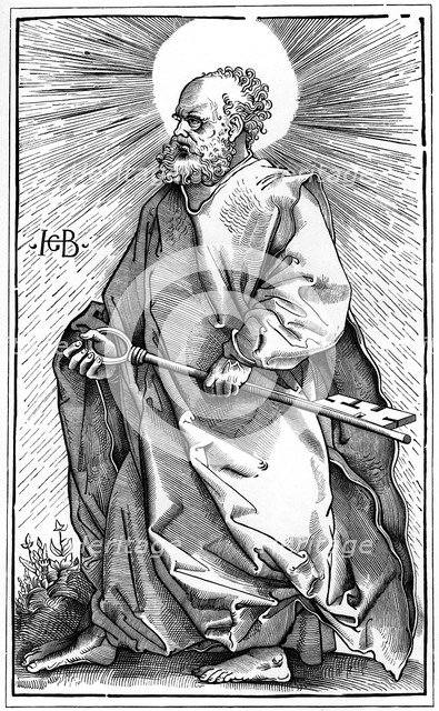 St Peter, 1519 (1849).Artist: A Bisson