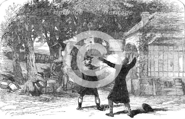 Scene from the New Drama of "The Courier of Lyons", at the Princess' Theatre, 1854. Creator: Unknown.