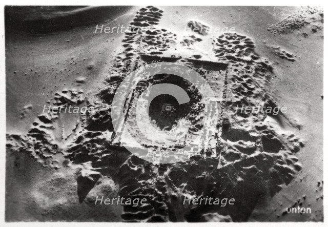 Aerial view of archaeological excavations near Saqqara, Egypt, 1931 (1933). Artist: Unknown