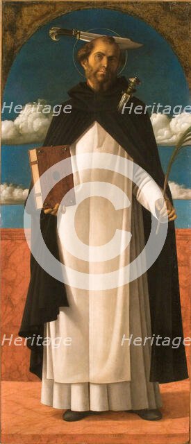 Saint Peter Martyr, c1485-1490. Creator: Bellini; Giovanni (1430-1516).