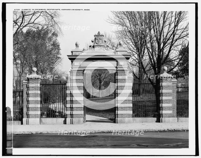 Class of '90 or Samuel Dexter Gate, Harvard University, Mass., between 1900 and 1906. Creator: Unknown.