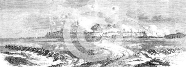 The storming and capture of the North Fort, Peiho, on the 21st August, 1860... Creator: Unknown.