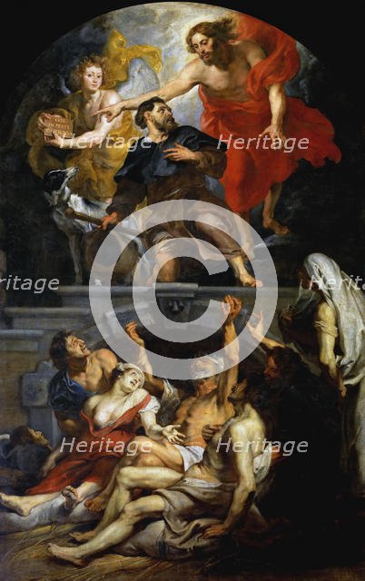 Christ appointing Saint Roch as patron saint of the plague victims, 1623-1626. Creator: Rubens, Pieter Paul (1577-1640).