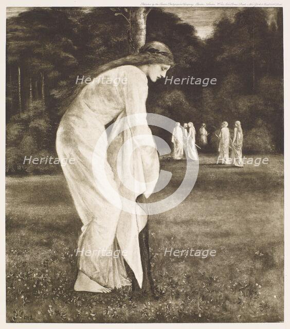 St George Series - The Princess chained to the Tree, c1860s, (1900). Creator: Unknown.