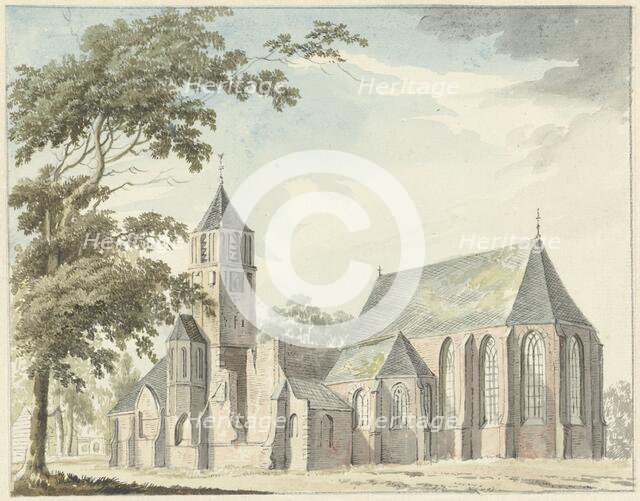 Church in Warmond, 1783. Creator: Hendrik Tavenier.