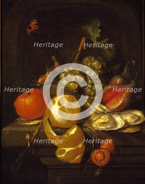 Still Life with Fruit and Oysters, mid-1650s. Artist: Cornelis de Heem.