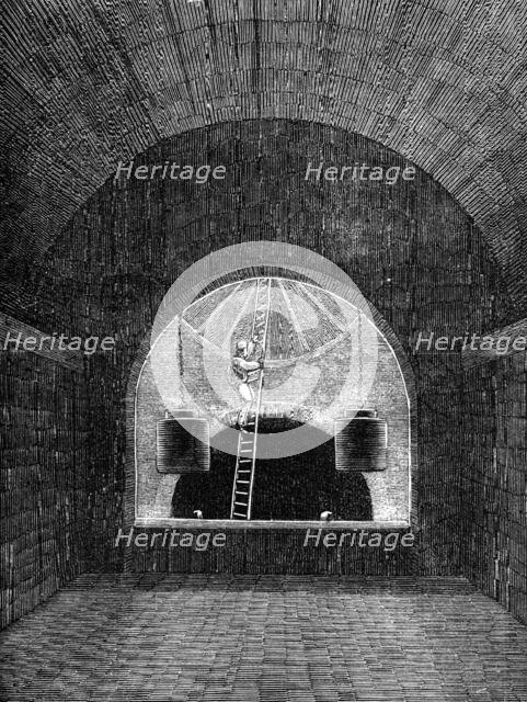 London Main Drainage: the Penstock Chamber at Old Ford, 1861. Creator: Unknown.