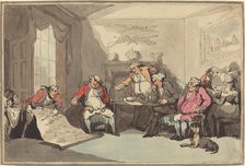 A Militia Meeting, probably 1799. Creator: Thomas Rowlandson.