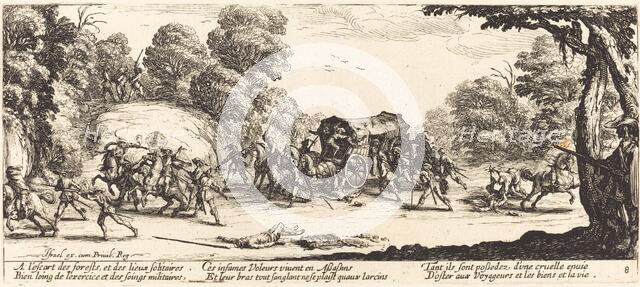 Attack on a Coach, c. 1633. Creator: Jacques Callot.