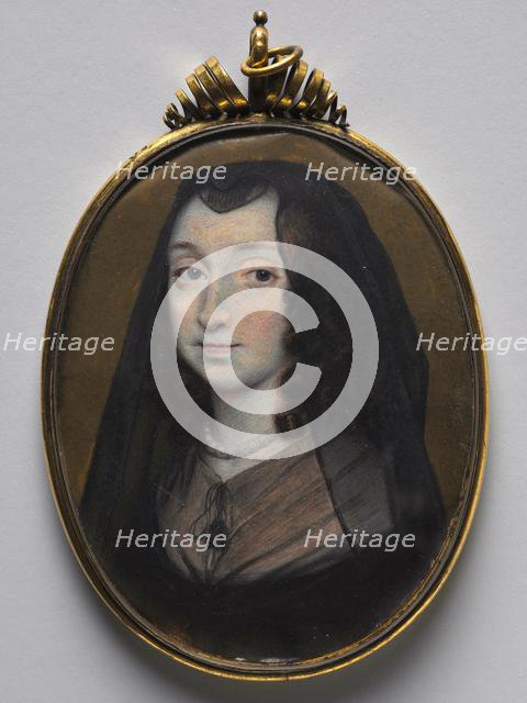 Portrait of Elizabeth Morrison, Lady Capell of Hadham, c. 1650. Creator: Richard Gibson (British, c. 1615-1690).