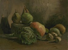 Still Life with Vegetables and Fruit, 1884. Creator: Gogh, Vincent, van (1853-1890).