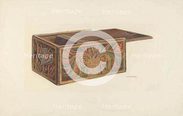 Decorated Box, 1935/1942. Creator: Carl Strehlau.