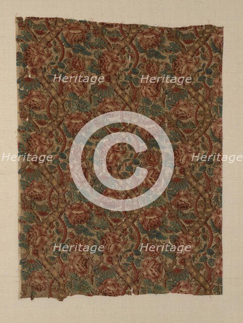 Fragment, England, 19th century. Creator: Unknown.