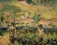 Bathing boys, 1911. Creator: Max Slevogt.