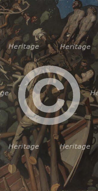 The Theft of the Sampo, 1905. Creator: Akseli Gallen-Kallela.