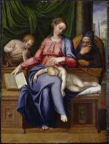 Madonna del silenzio (Virgin and child with John the Baptist as a Boy).