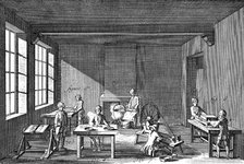 Needle-making, 1751-1780. Artist: Unknown