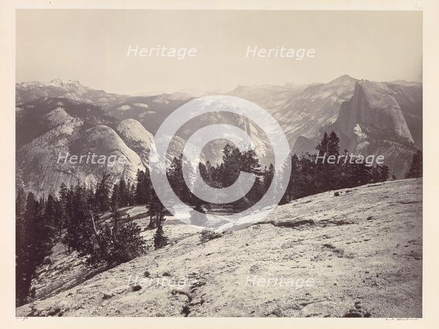 The Domes, from the Sentinel Domes, Yosemite, c. 1865-1866. Creator: Carleton E. Watkins (American, 1829-1916).