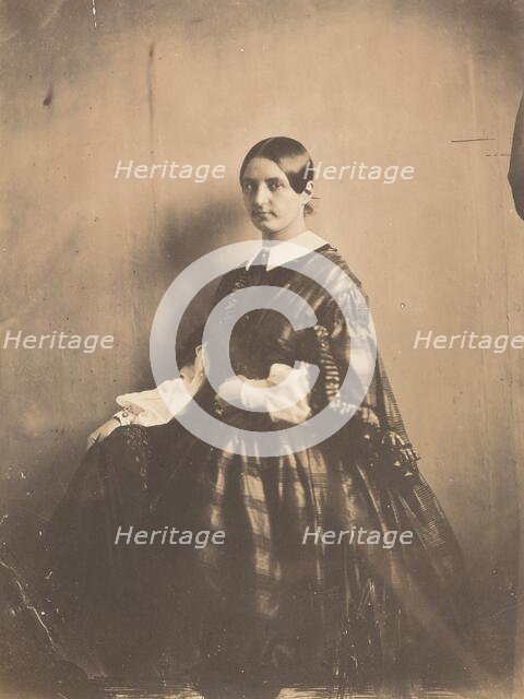 Portrait of a Woman, c. 1850. Creator: Frank Chauvassaigne.