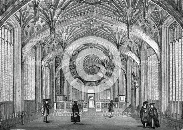 Interior, Oxford University, c18th century, (1870). Artist: Unknown