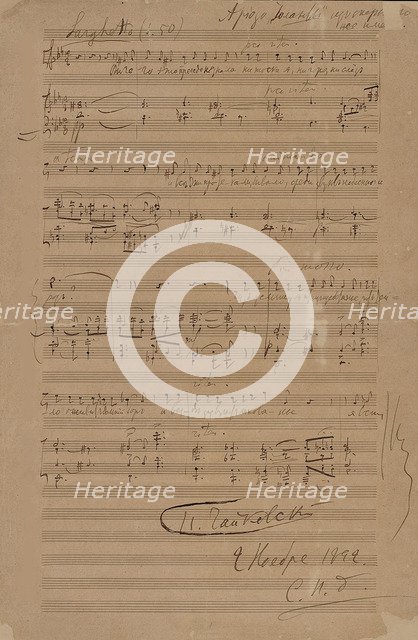 Iolanta's Arioso from the opera Iolanta by Pyotr Tchaikovsky, 1892.