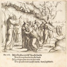Christ Charges the Apostles of their Mission, 1548. Creator: Augustin Hirschvogel.