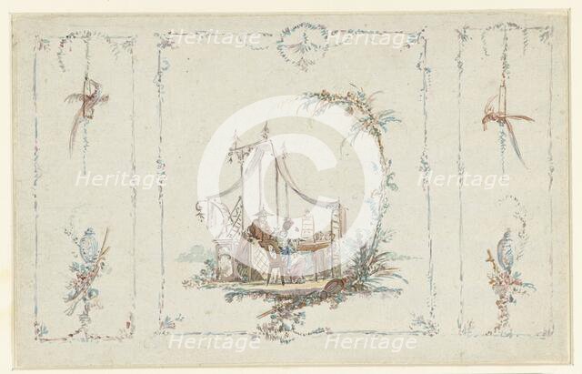 Design sketch in Chinoiserie style, 1763-1826. Creator: Abraham van Strij.