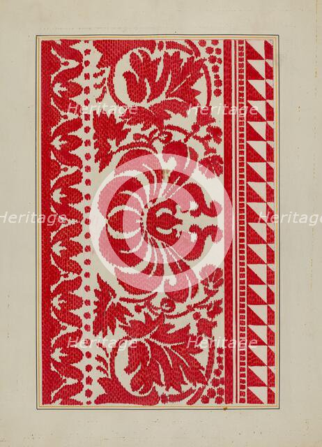 Homespun Coverlet, c. 1940. Creator: Cornelius Christoffels.