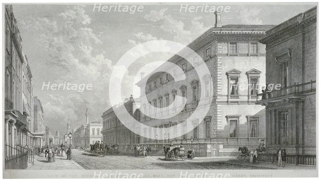 Pall Mall, Westminster, London, 1840. Artist: Thomas Higham