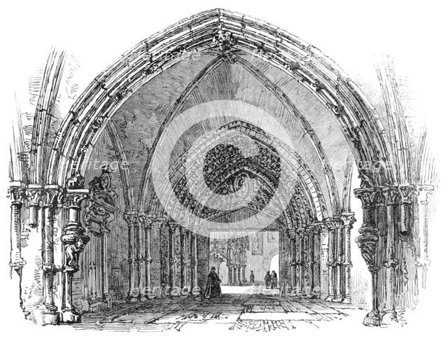 Lübeck: porch of the Cathedral, 1864. Creator: Unknown.