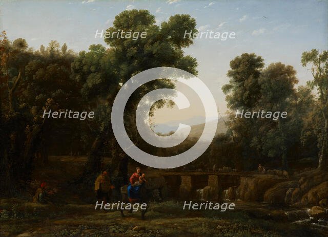 The Flight into Egypt, about 1635. Creator: Claude Lorrain.