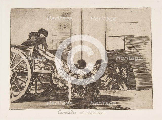 Plate 64 from 'The Disasters of War' (Los Desastres de la Guerra): 'Ca..., 1811-12 (published 1863). Creator: Francisco Goya.