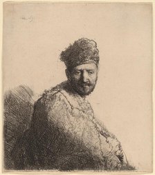 Bearded Man, in a Furred Oriental Cap and Robe: the Artist's Father, 1631. Creator: Rembrandt Harmensz van Rijn.