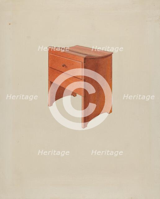 Shaker Loom Stool, c. 1936. Creator: Irving I. Smith.