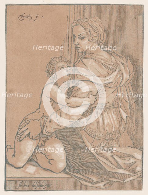 Virgin and child, ca. 1530. Creator: Edmond Douet.